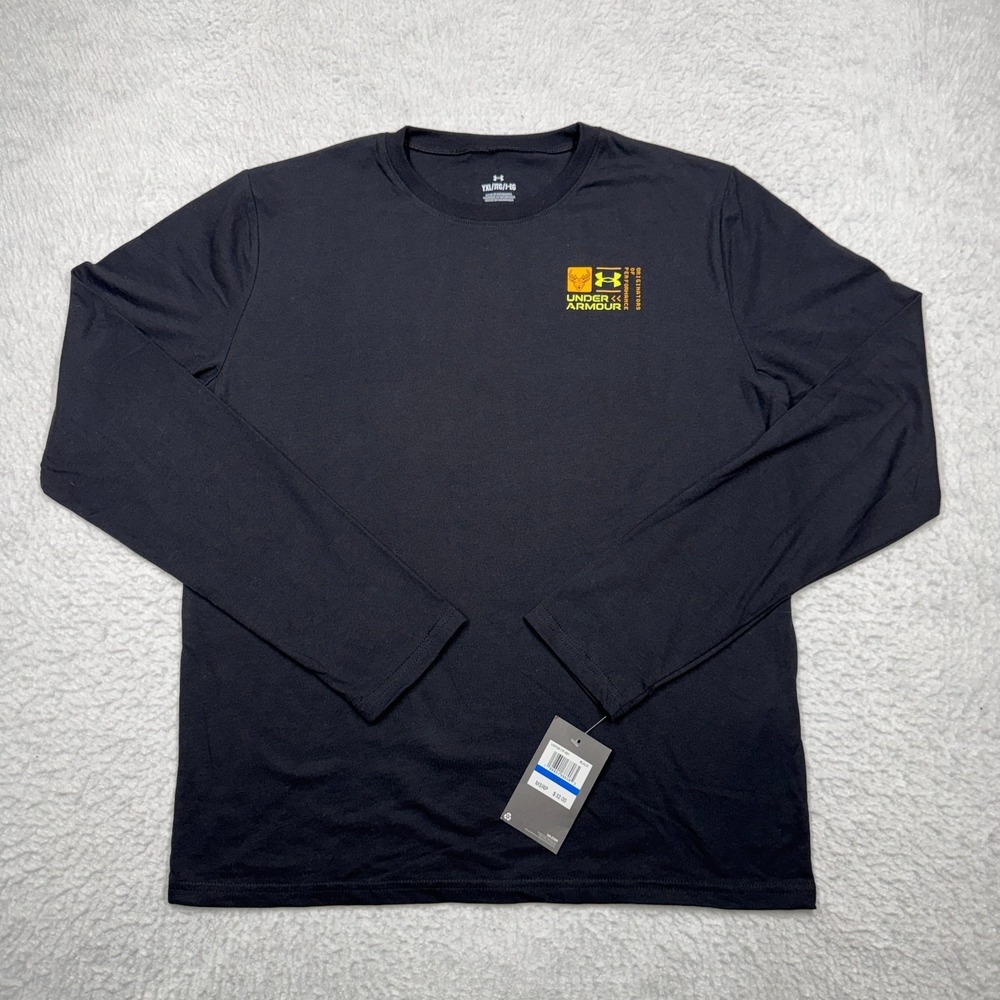 NWT Under Armour T-Shirt Black Long Sleeve Hunting Elk Youth Size XL